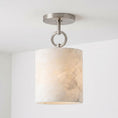 Load image into Gallery viewer, Full Circle Alabaster Flush Mount Ceiling Light
