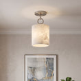 Load image into Gallery viewer, Full Circle Alabaster Flush Mount Ceiling Light
