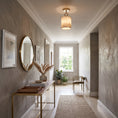 Load image into Gallery viewer, Full Circle Alabaster Flush Mount Ceiling Light
