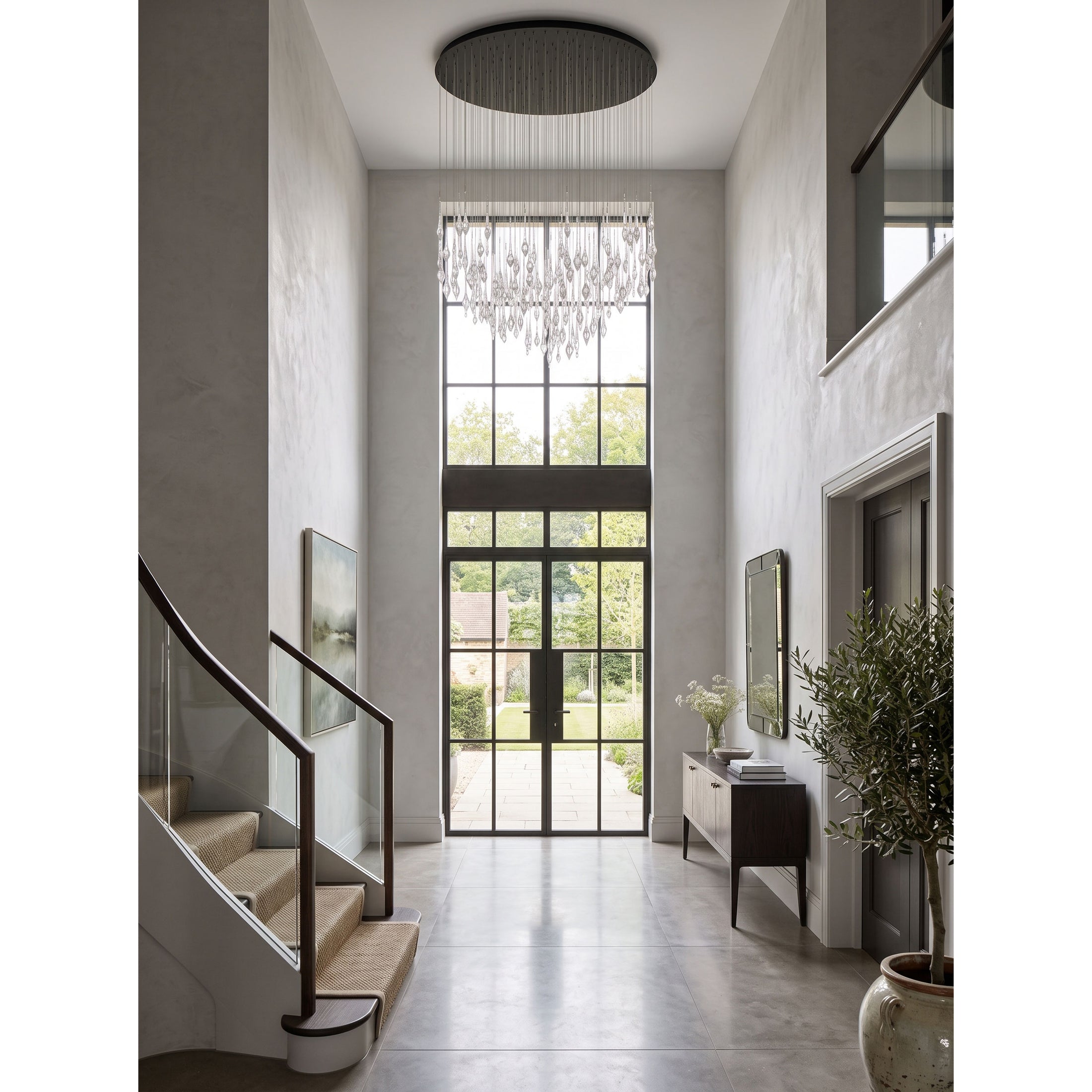 Gamalux Glass Chandelier