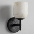 Load image into Gallery viewer, Garrison Alabaster Hammered Wall Sconce
