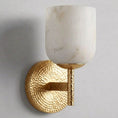 Load image into Gallery viewer, Garrison Alabaster Hammered Wall Sconce
