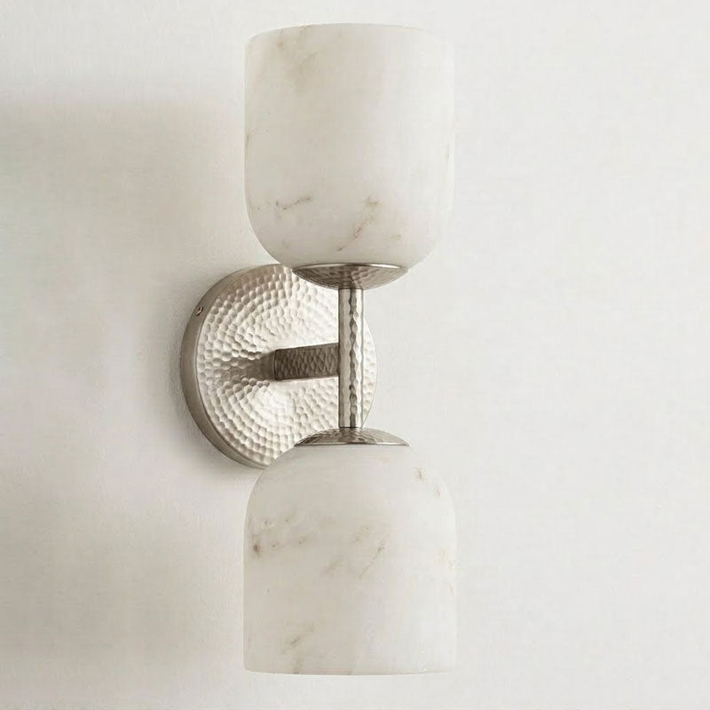 Garrison Alabaster Hammered Wall Sconce