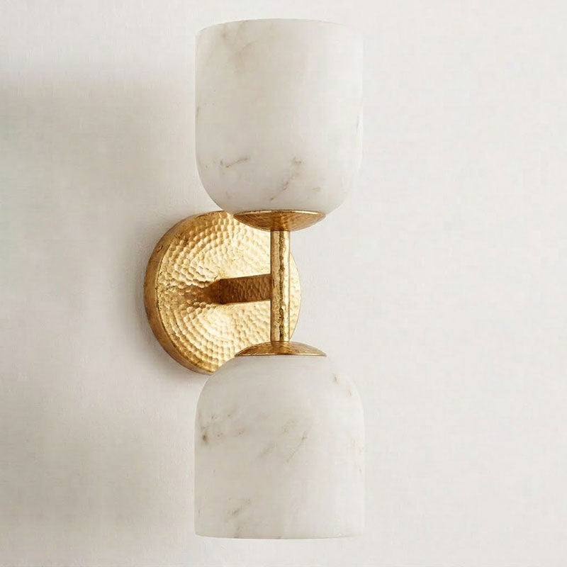 Garrison Alabaster Hammered Wall Sconce