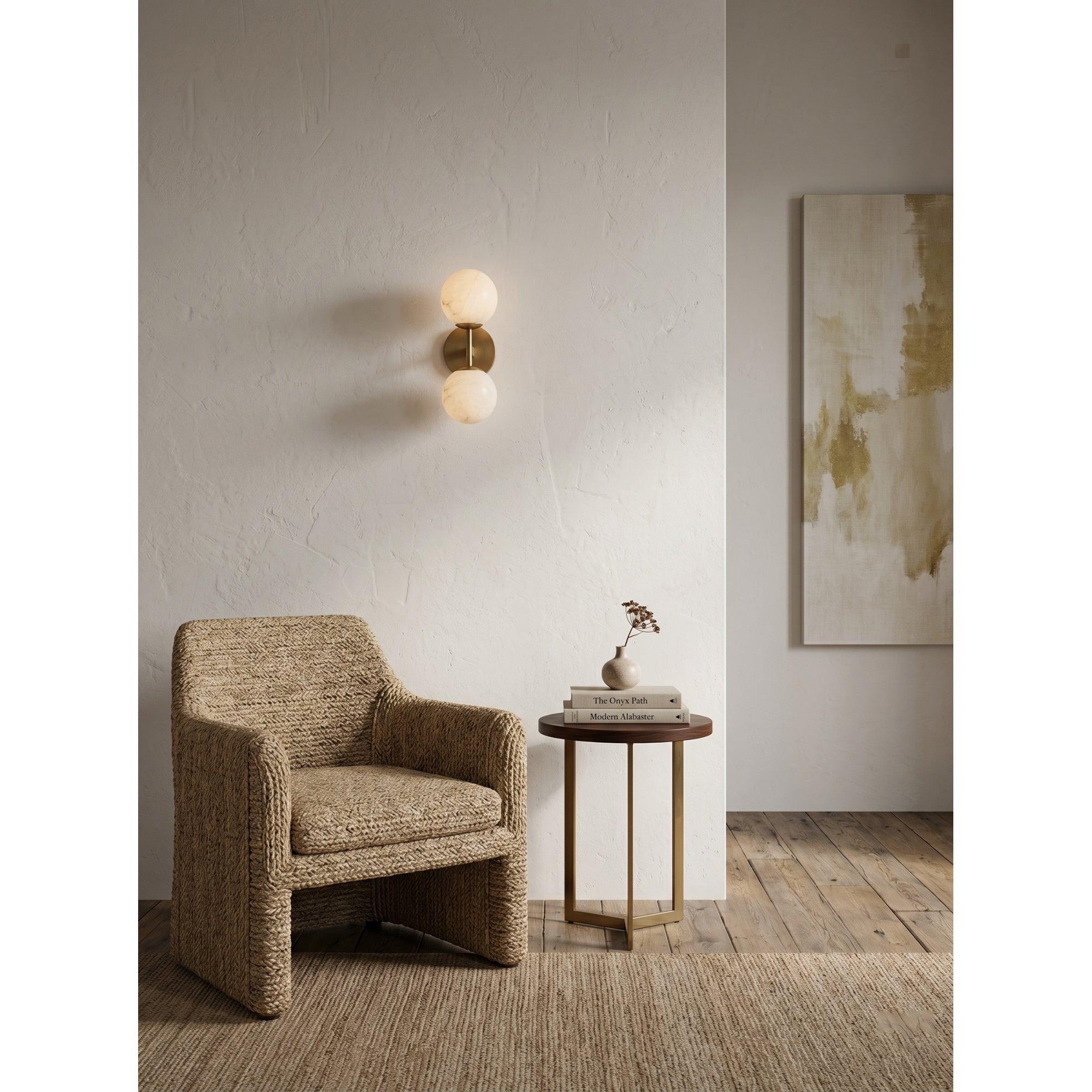 Garrison Alabaster Wall Sconce