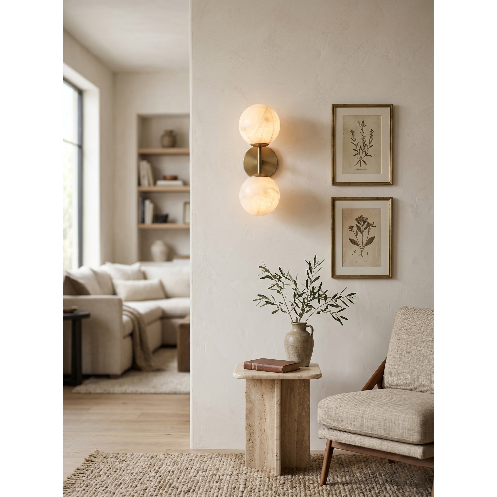 Garrison Alabaster Wall Sconce