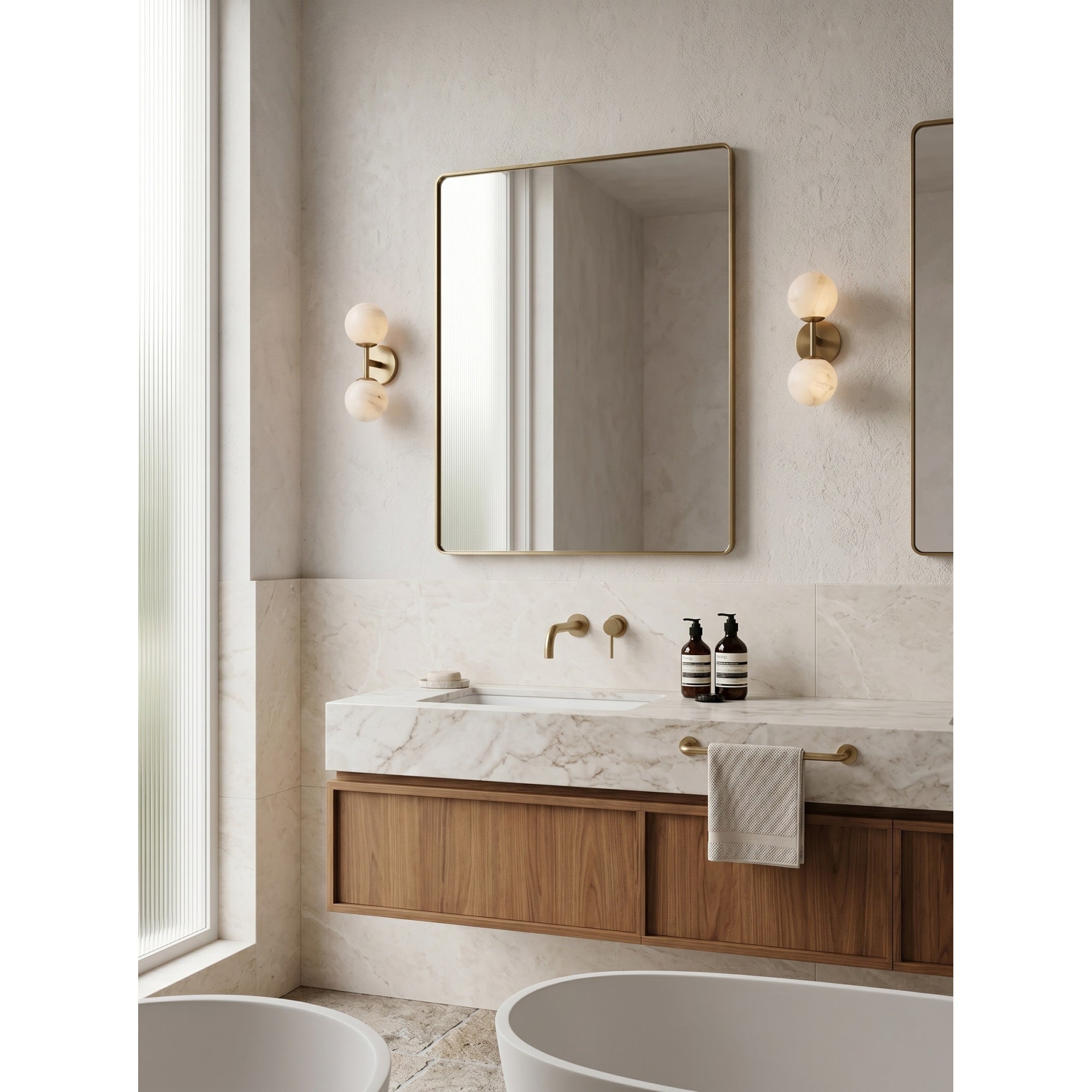 Garrison Alabaster Wall Sconce