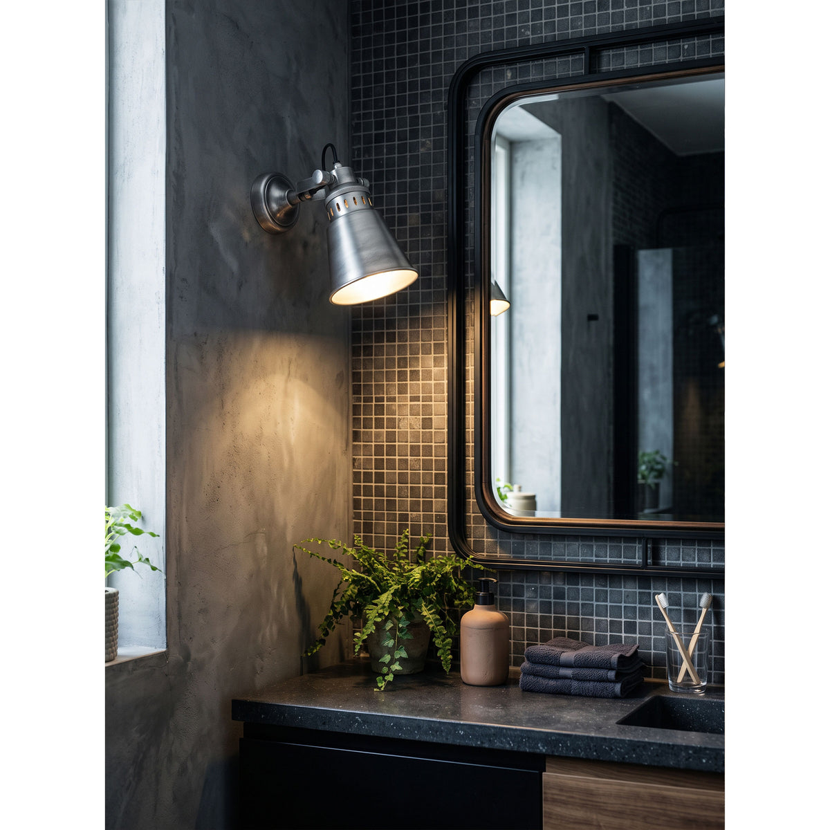 Geary draai-wandlamp