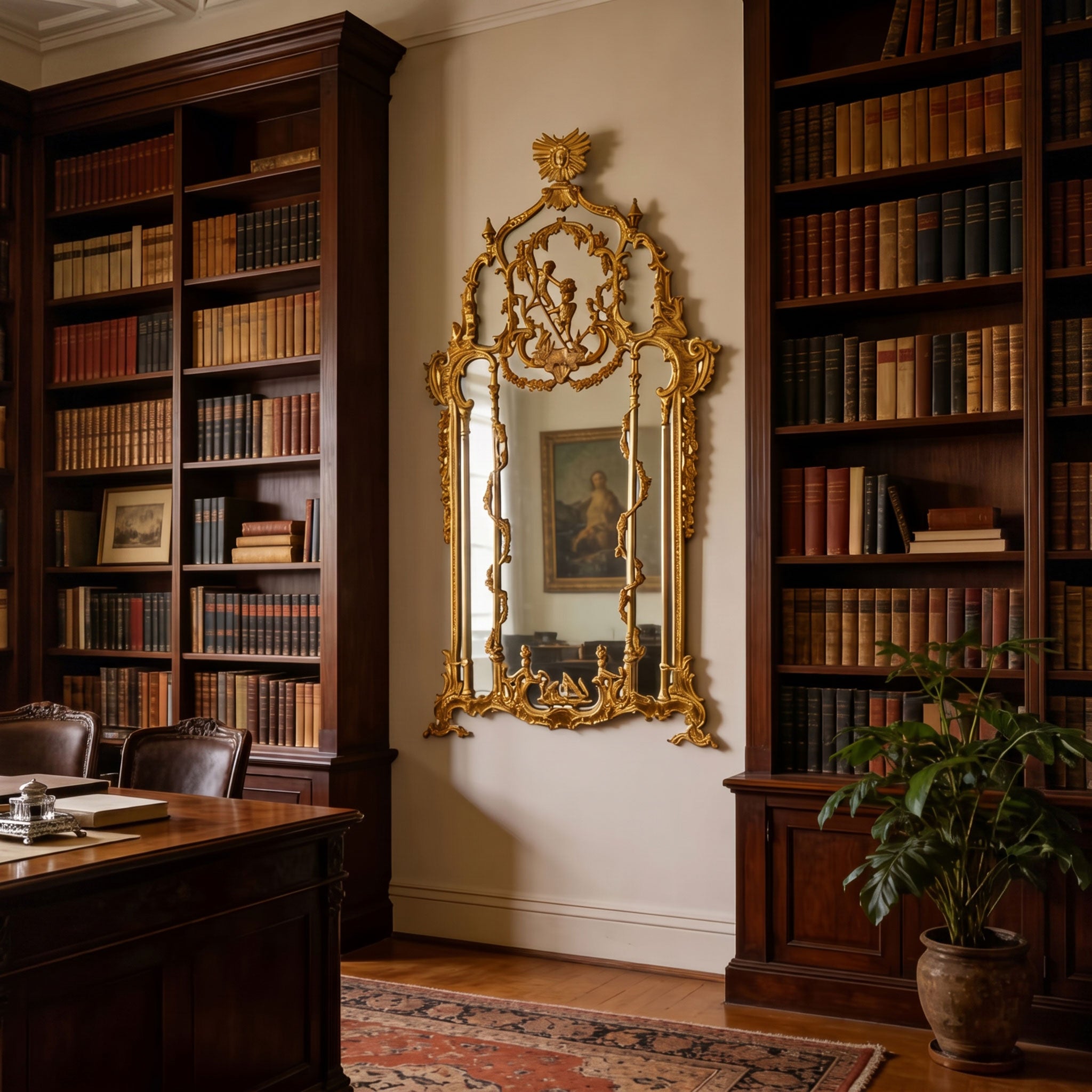 Genevieve Baroque Floor Mirror