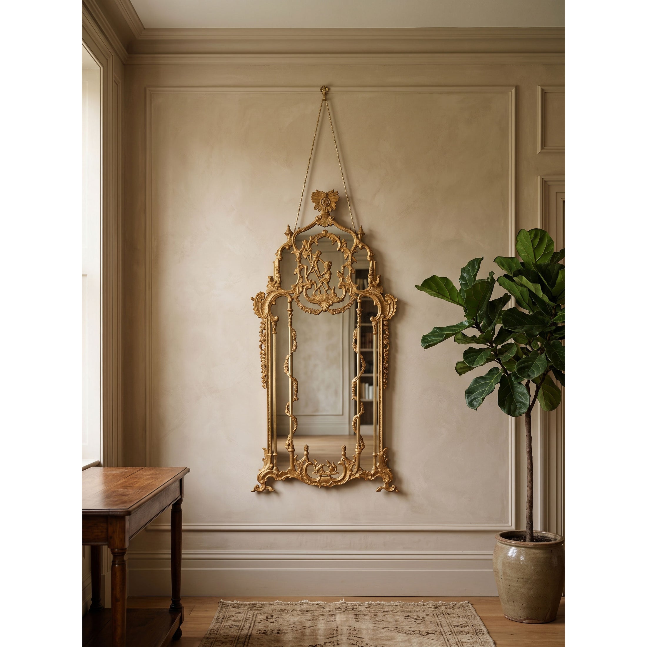 Genevieve Baroque Floor Mirror