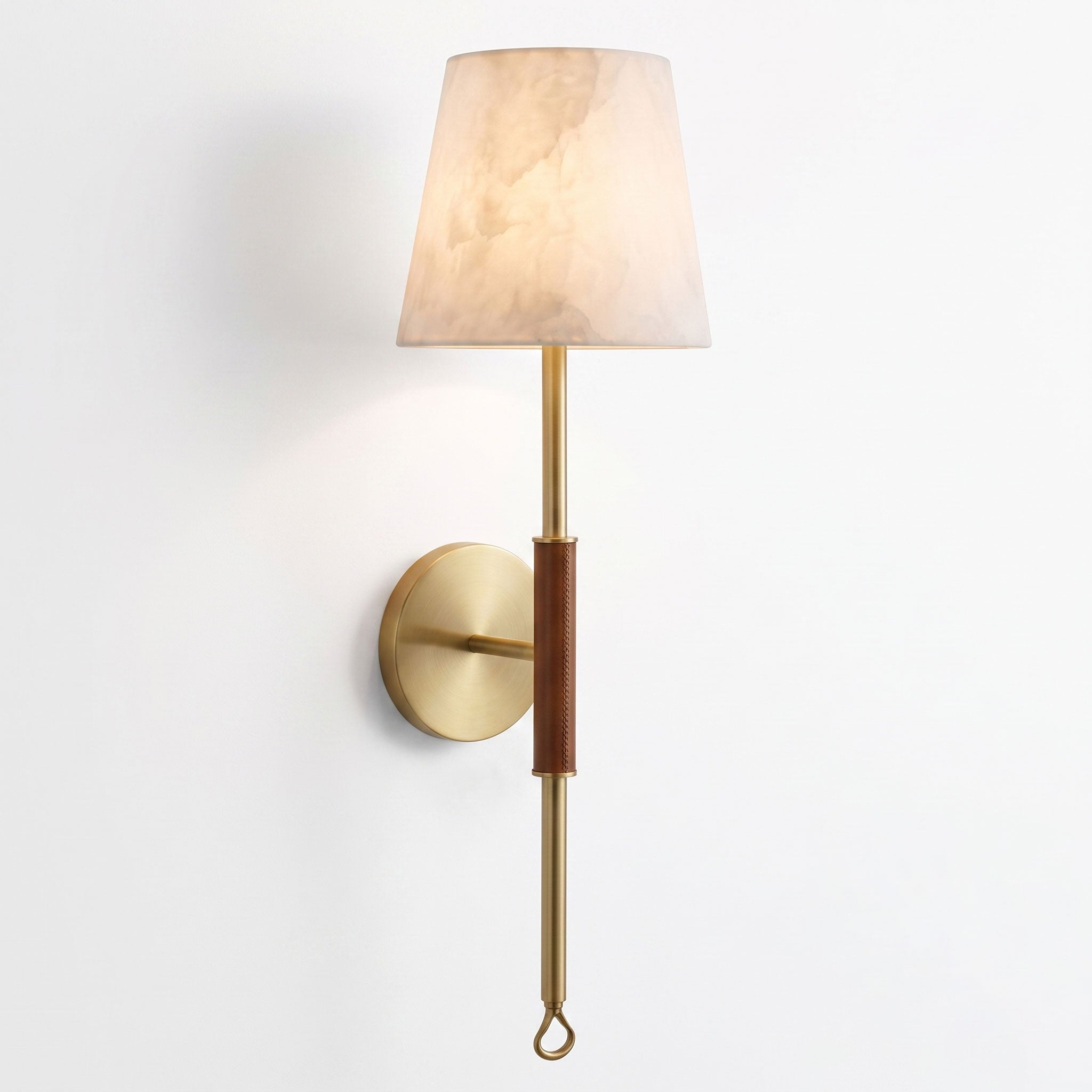 Griffin Tail Alabaster Wall Sconce