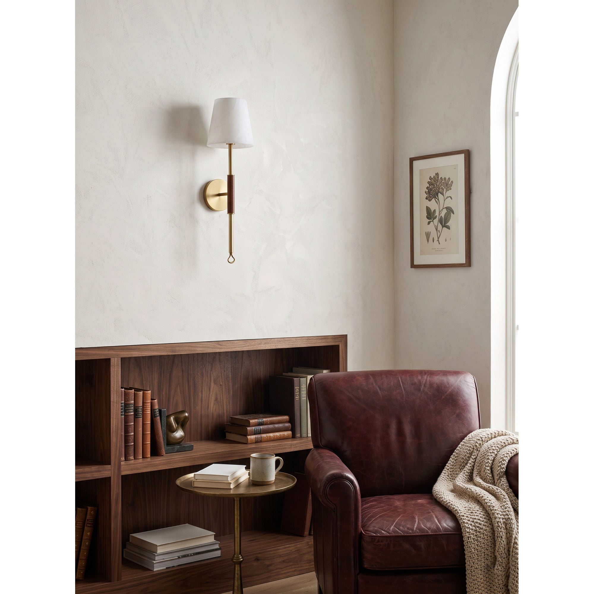 Griffin Tail Alabaster Wall Sconce