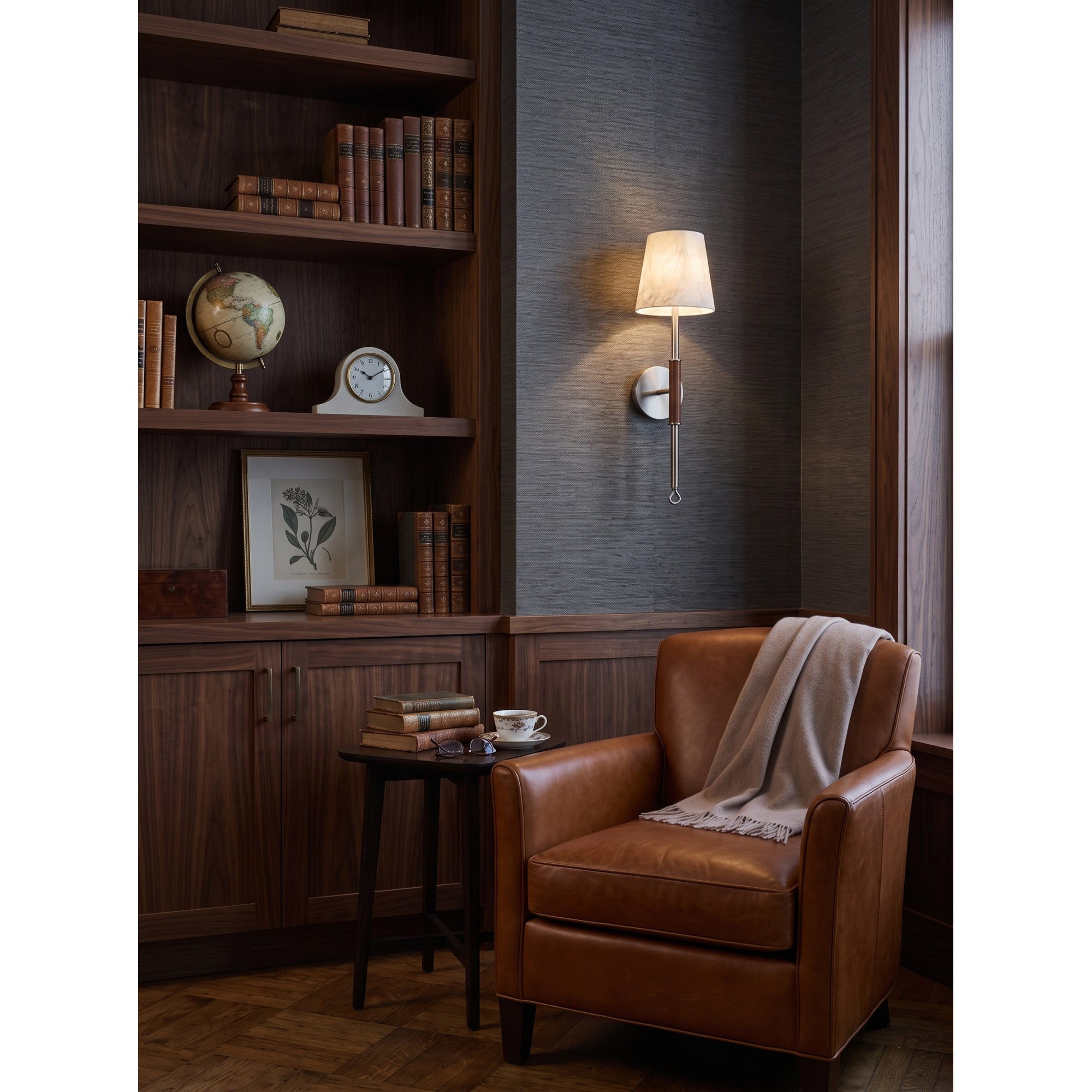 Griffin Tail Alabaster Wall Sconce