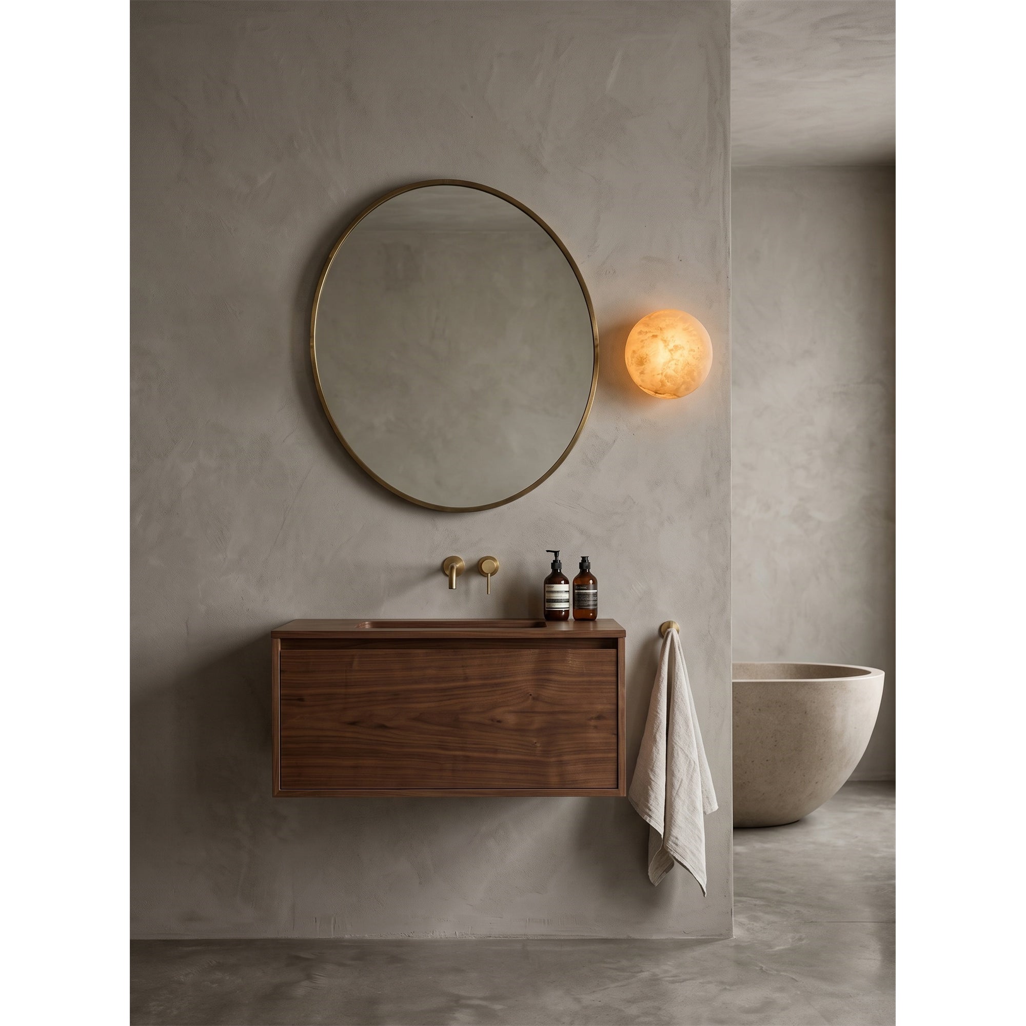 Hadley Alabaster Wall Sconce