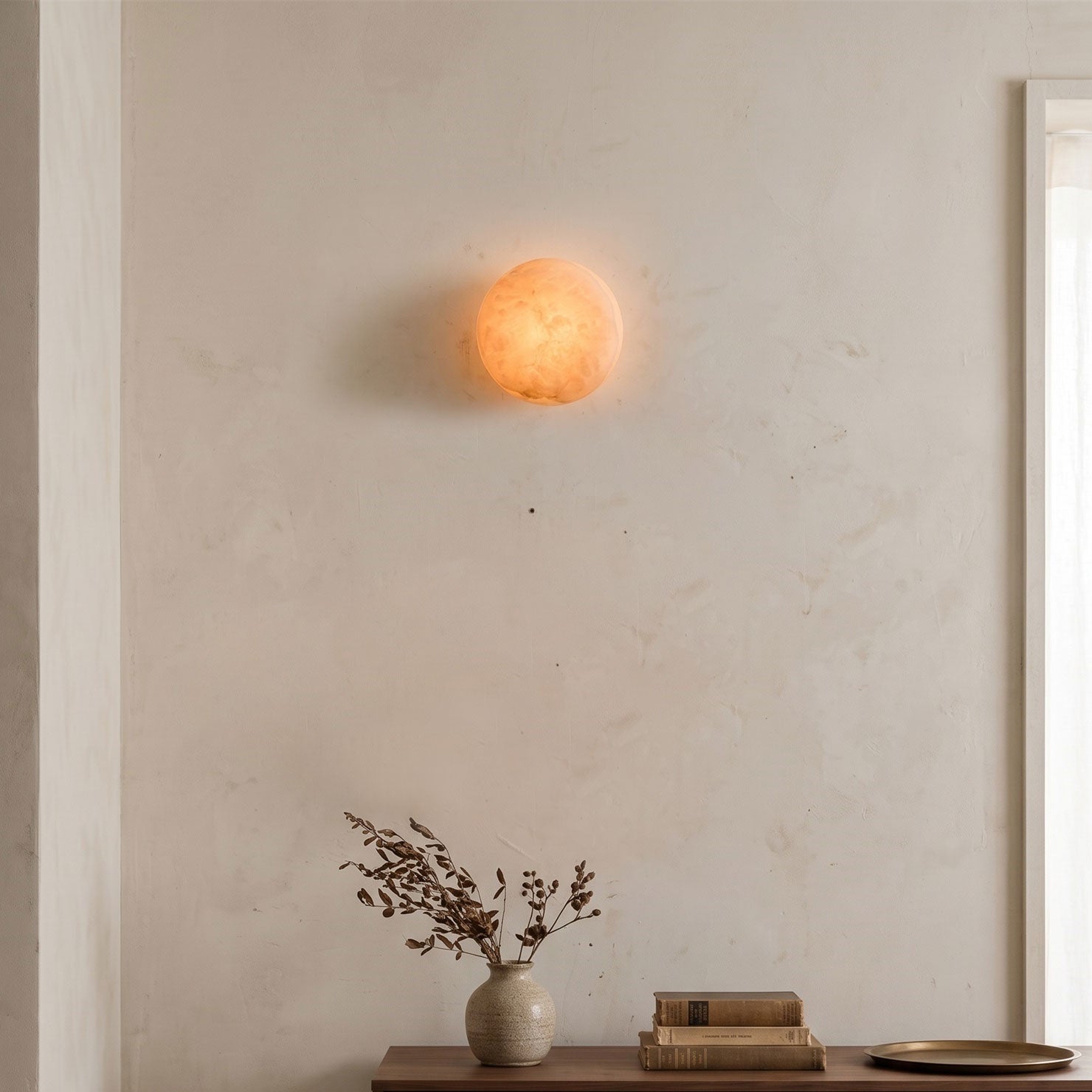 Hadley Alabaster Wall Sconce