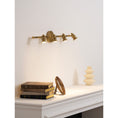 Load image into Gallery viewer, Halophane Brass Wall Lamp

