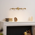 Load image into Gallery viewer, Halophane Brass Wall Lamp
