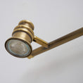 Load image into Gallery viewer, Halophane Brass Wall Lamp
