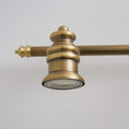 Load image into Gallery viewer, Halophane Brass Wall Lamp
