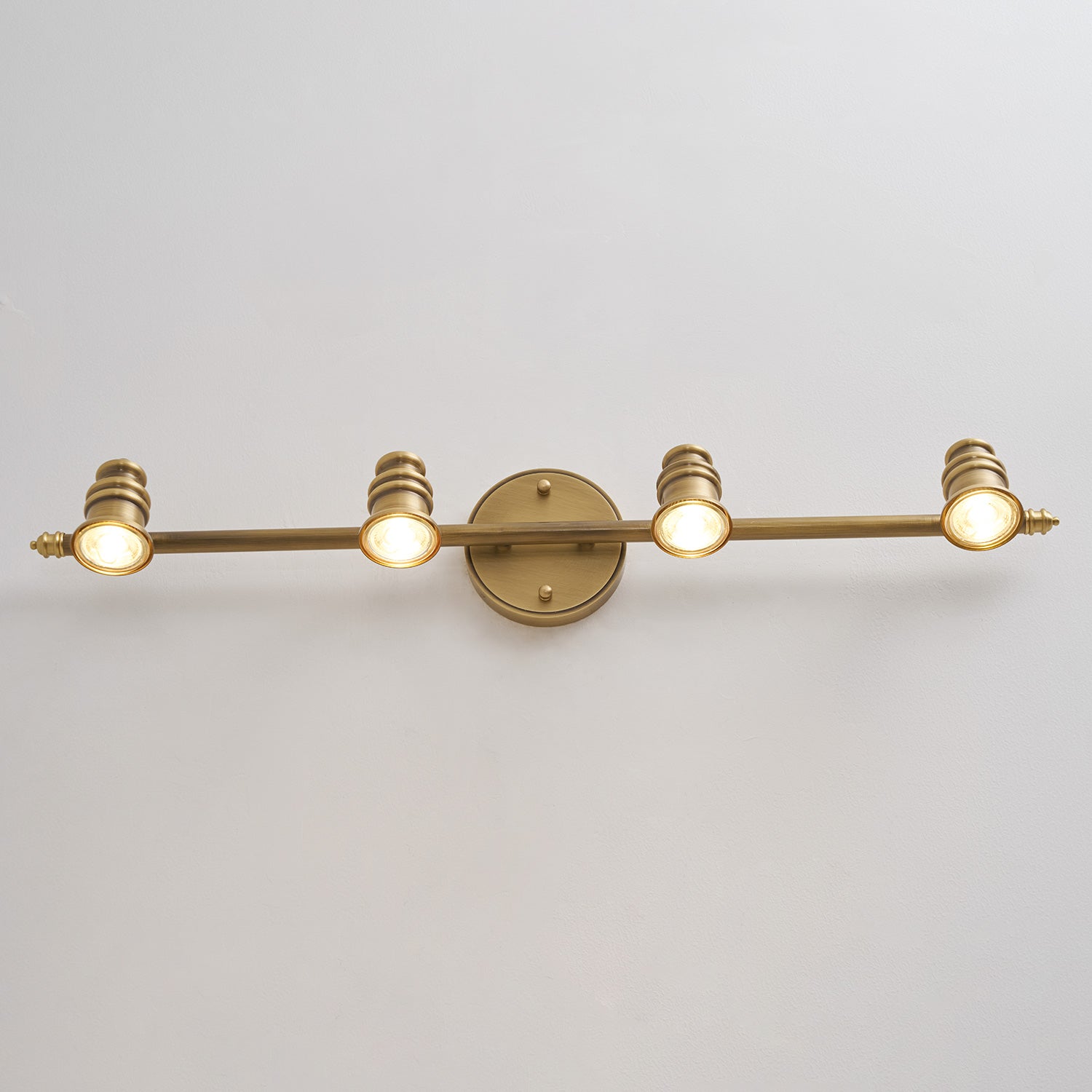 Halophane Brass Wall Lamp