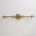 Load image into Gallery viewer, Halophane Brass Wall Lamp
