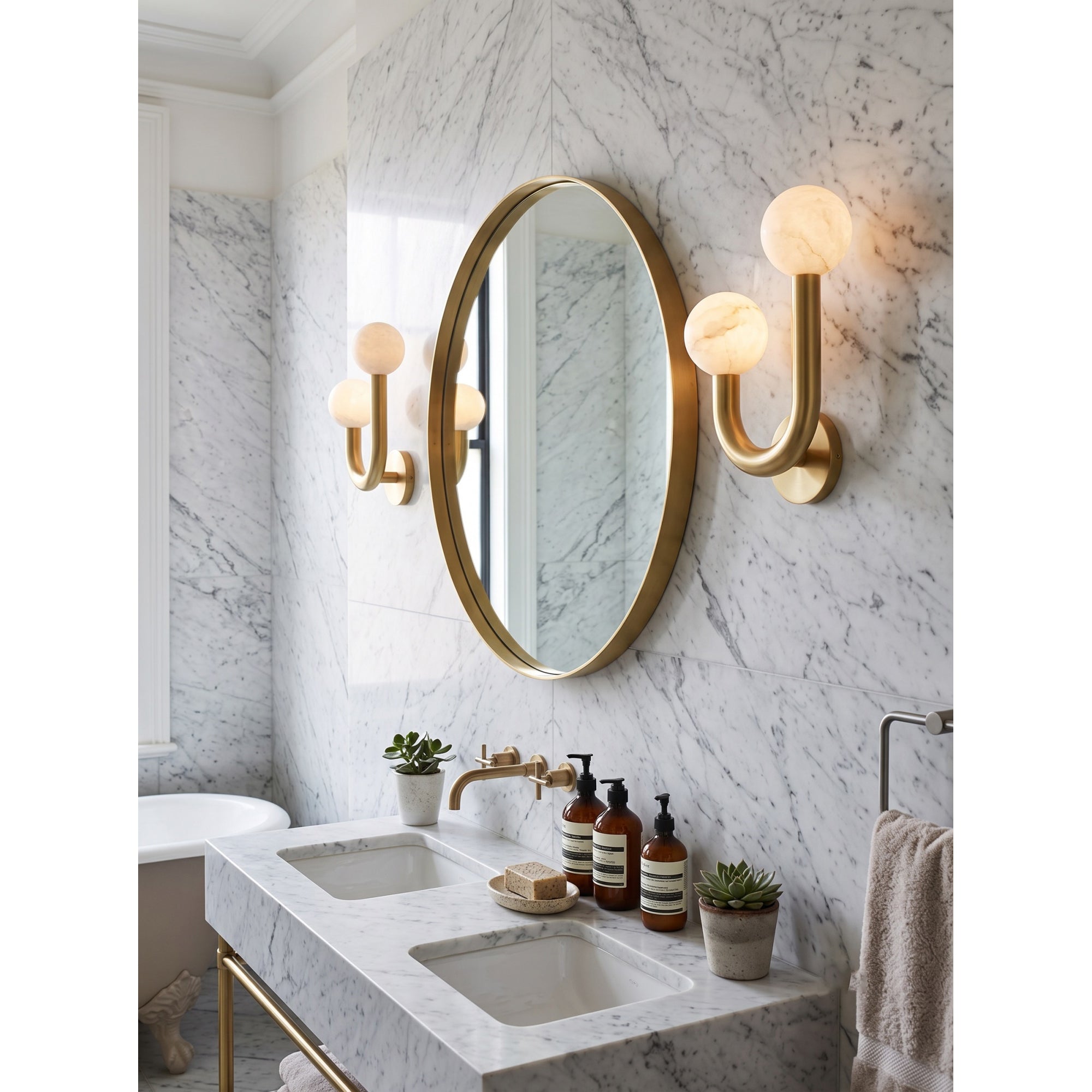 Happy Alabaster Wall Sconce