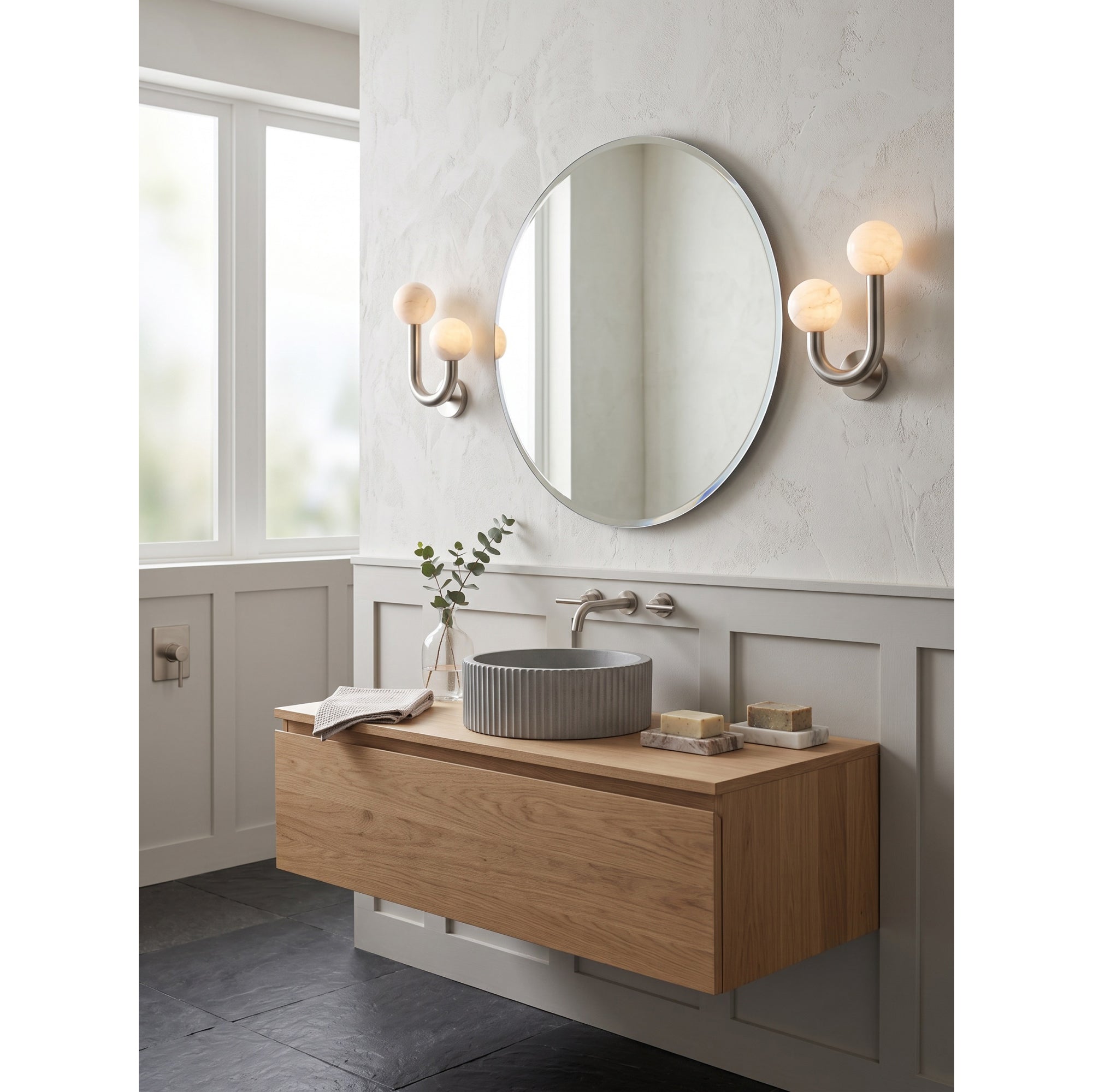 Happy Alabaster Wall Sconce