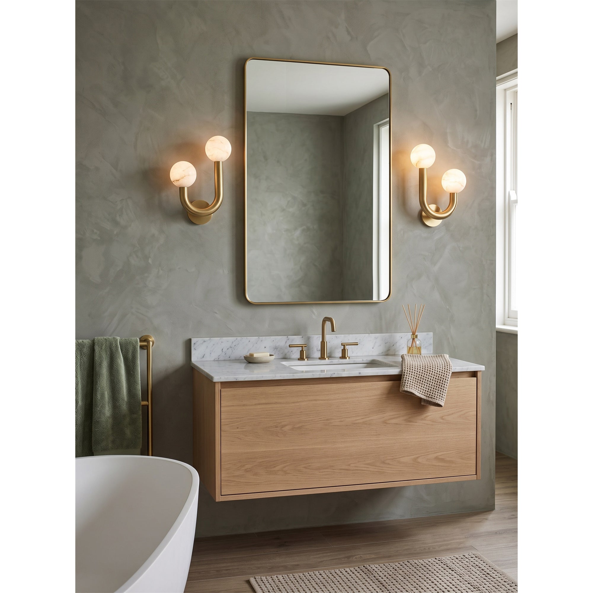 Happy Alabaster Wall Sconce