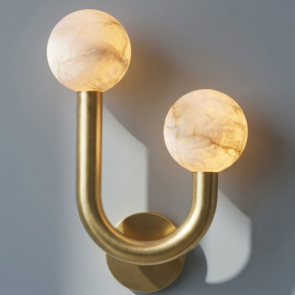 Happy Alabaster Wall Sconce