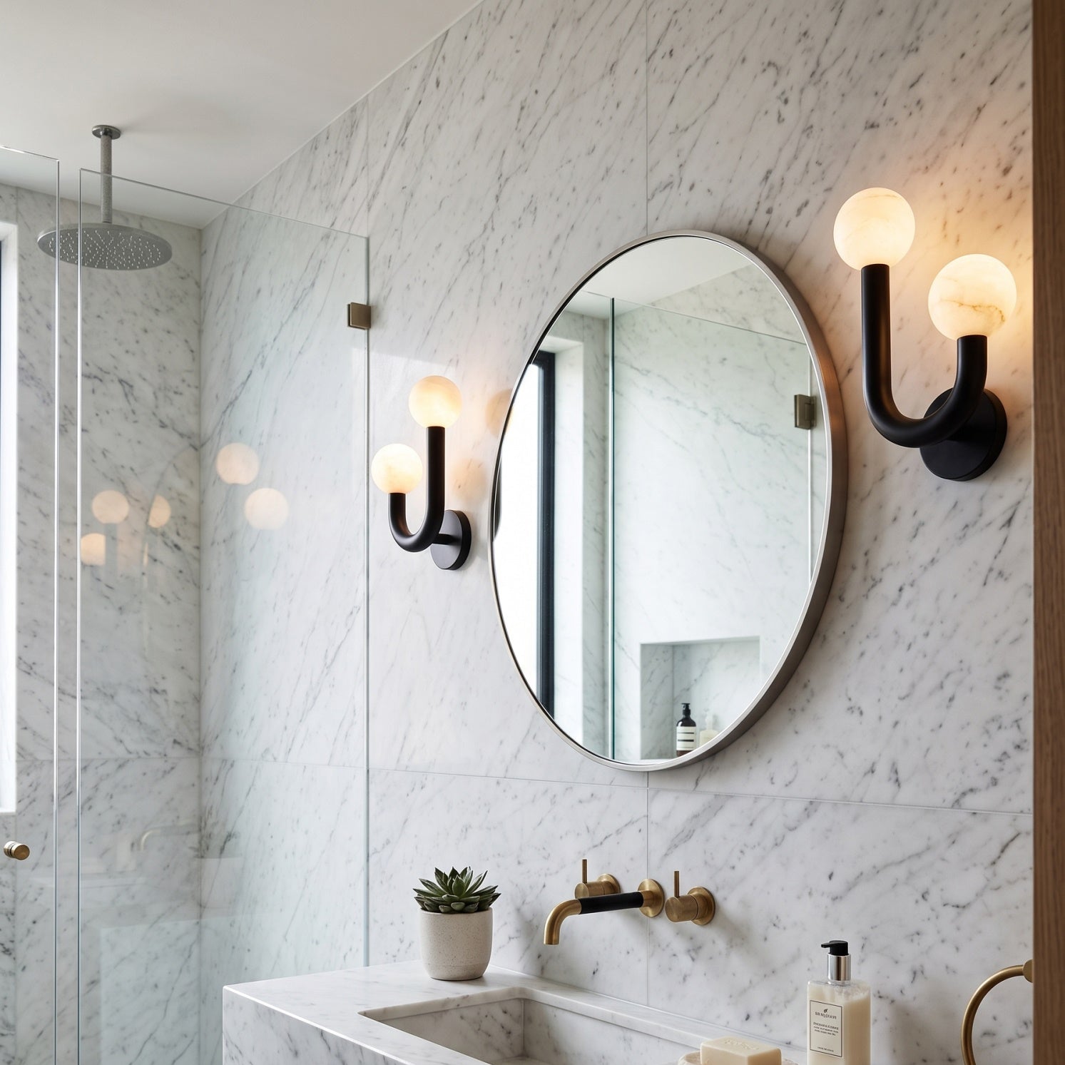Happy Alabaster Wall Sconce