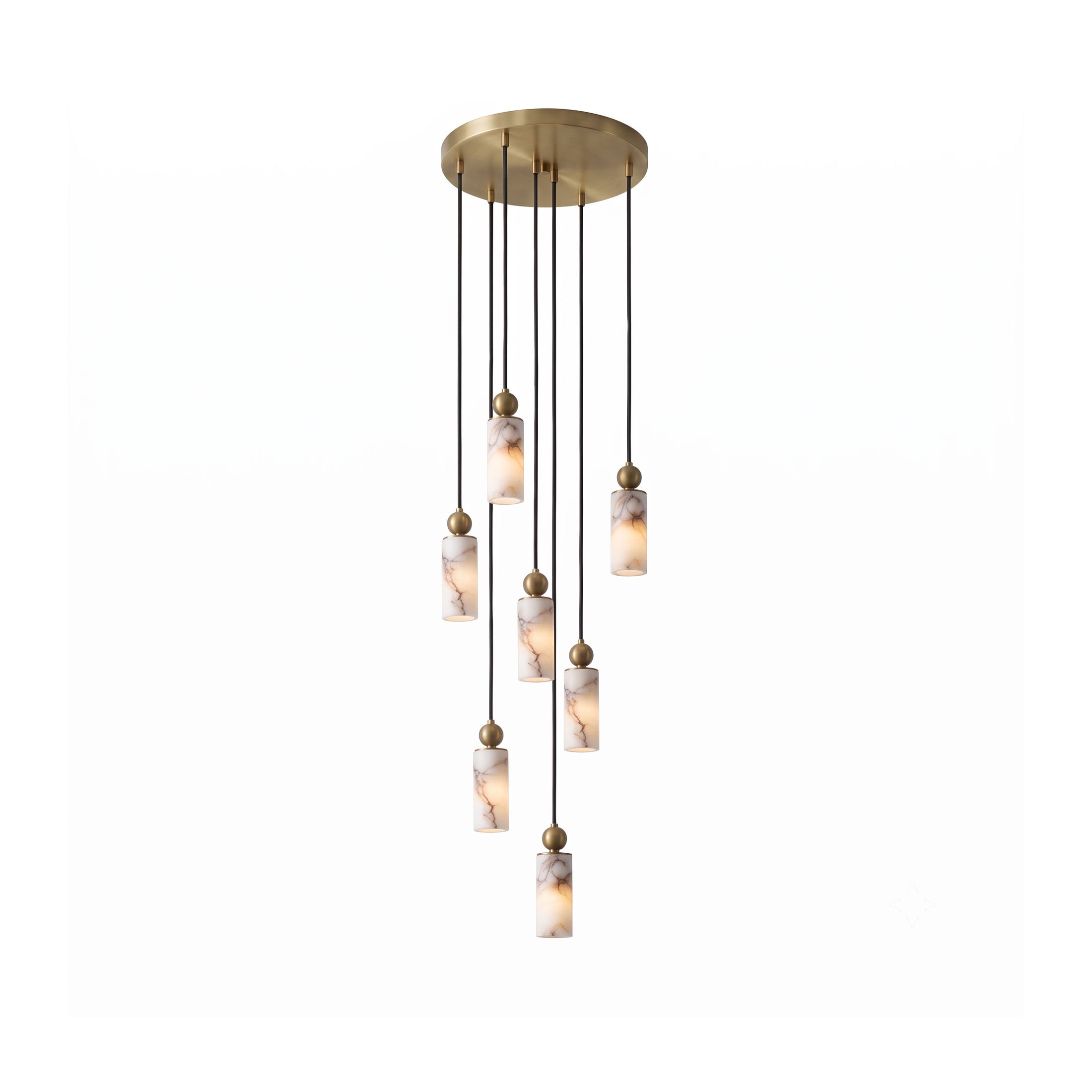 Harlin Alabaster Cluster Chandelier