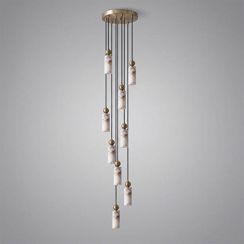 Harlin Alabaster Cluster Chandelier