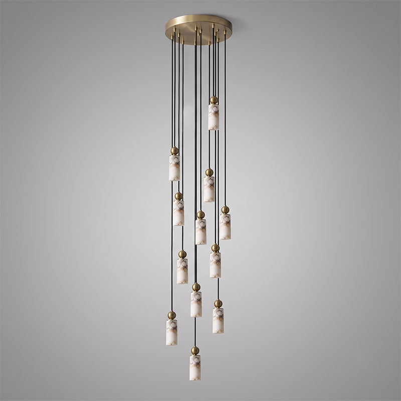 Harlin Alabaster Cluster Chandelier