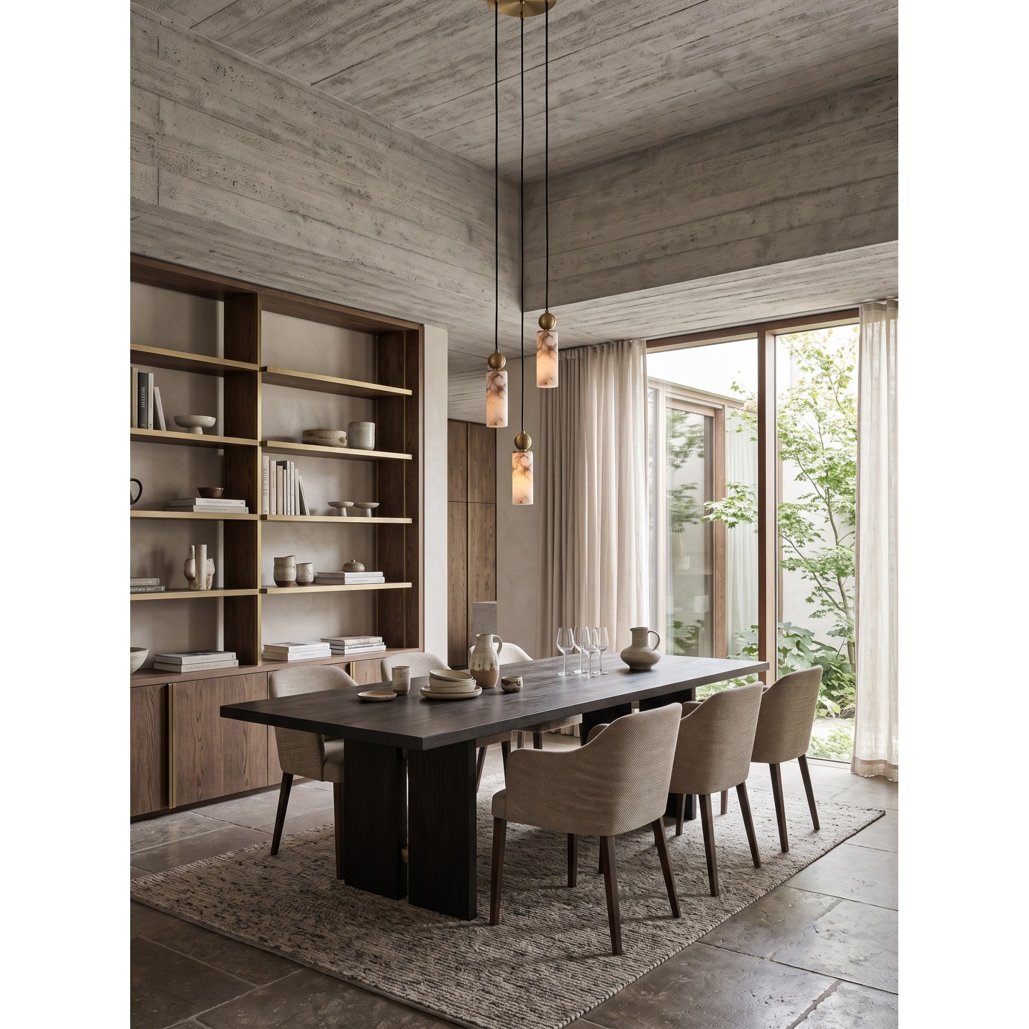 Harlin Alabaster Cluster Chandelier
