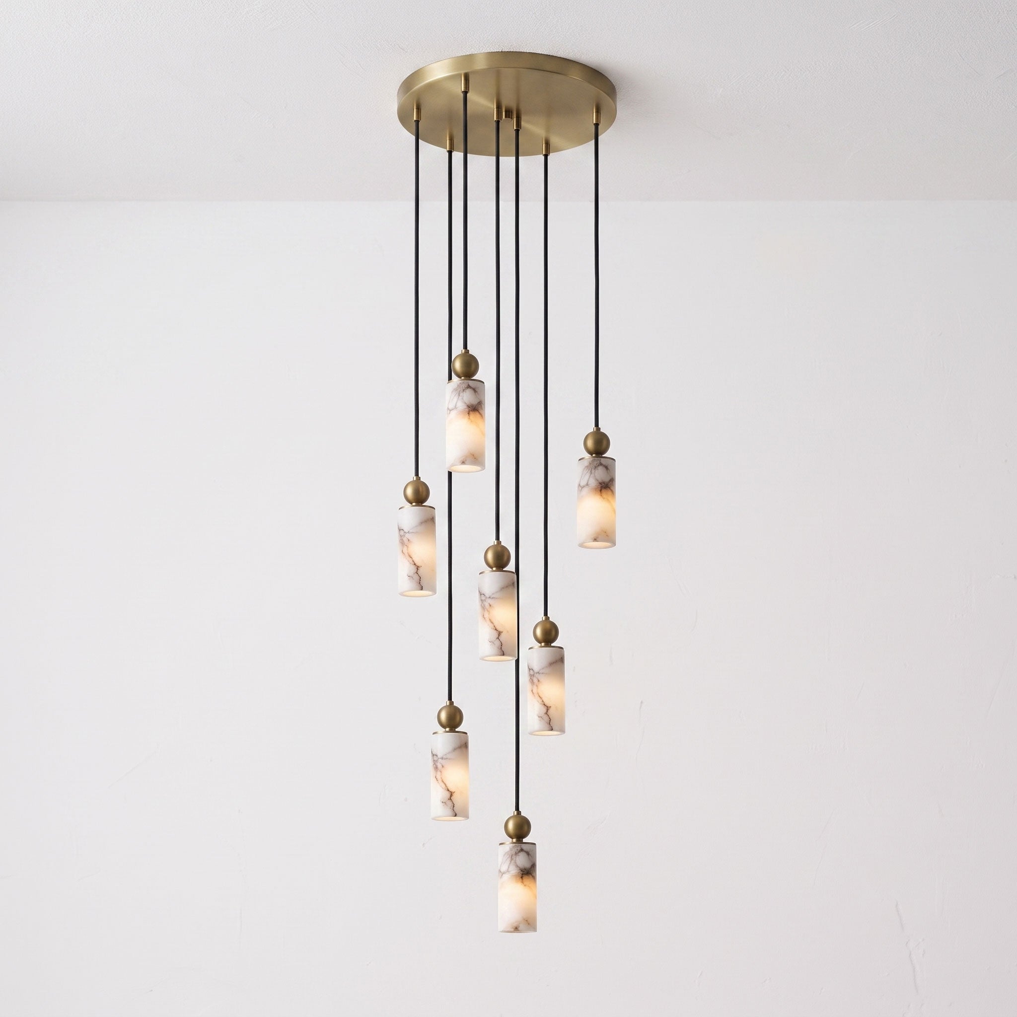 Harlin Alabaster Cluster Chandelier
