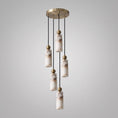 Cargar la imagen en la vista de la galería, Harlin Alabaster Cluster Chandelier
