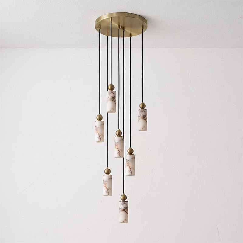 Harlin Alabaster Cluster Chandelier