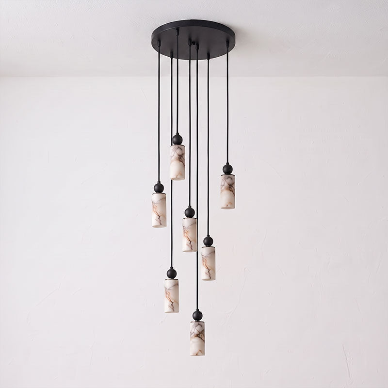 Harlin Alabaster Cluster Chandelier