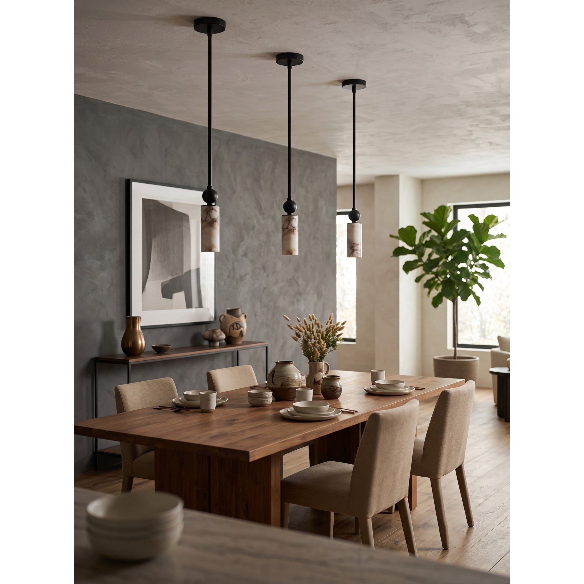 Harlin Alabaster Pendant Lamp