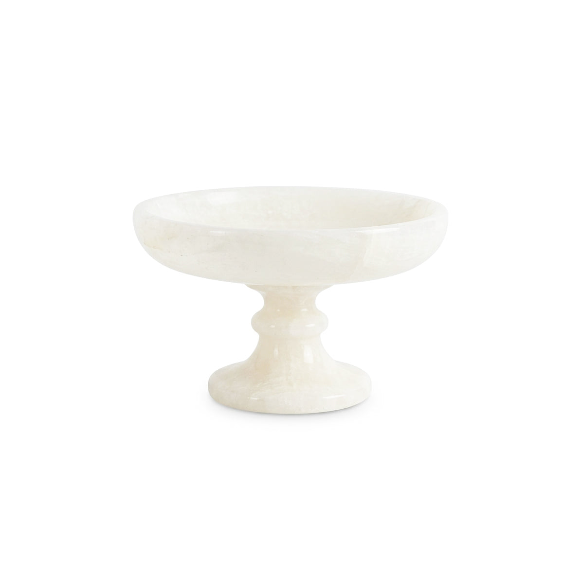 Harlow White Onyx Pedestal Bowl