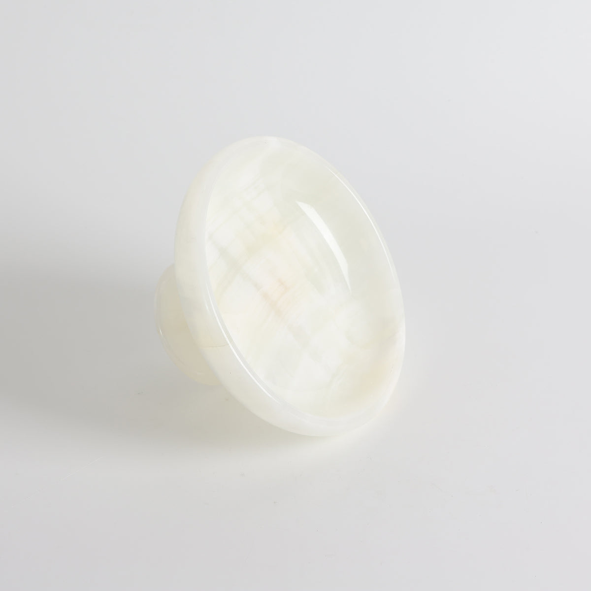 Harlow White Onyx Pedestal Bowl