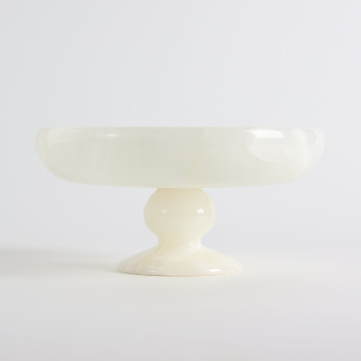 Harlow White Onyx Pedestal Bowl