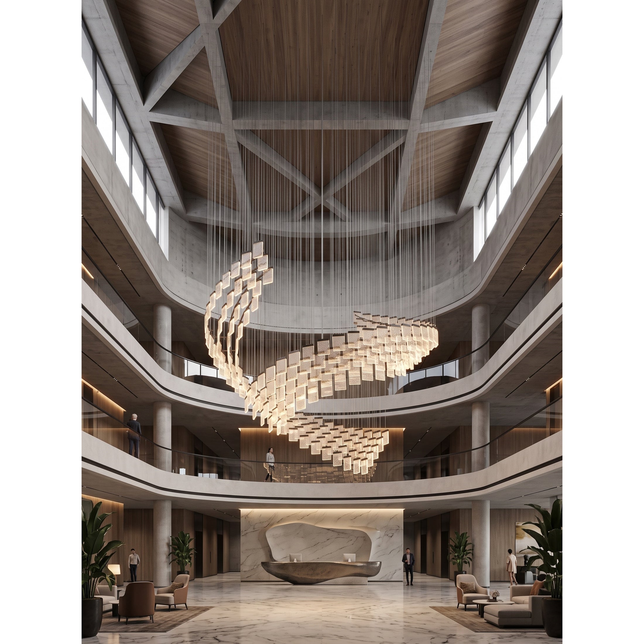 Helix Wave Chandelier