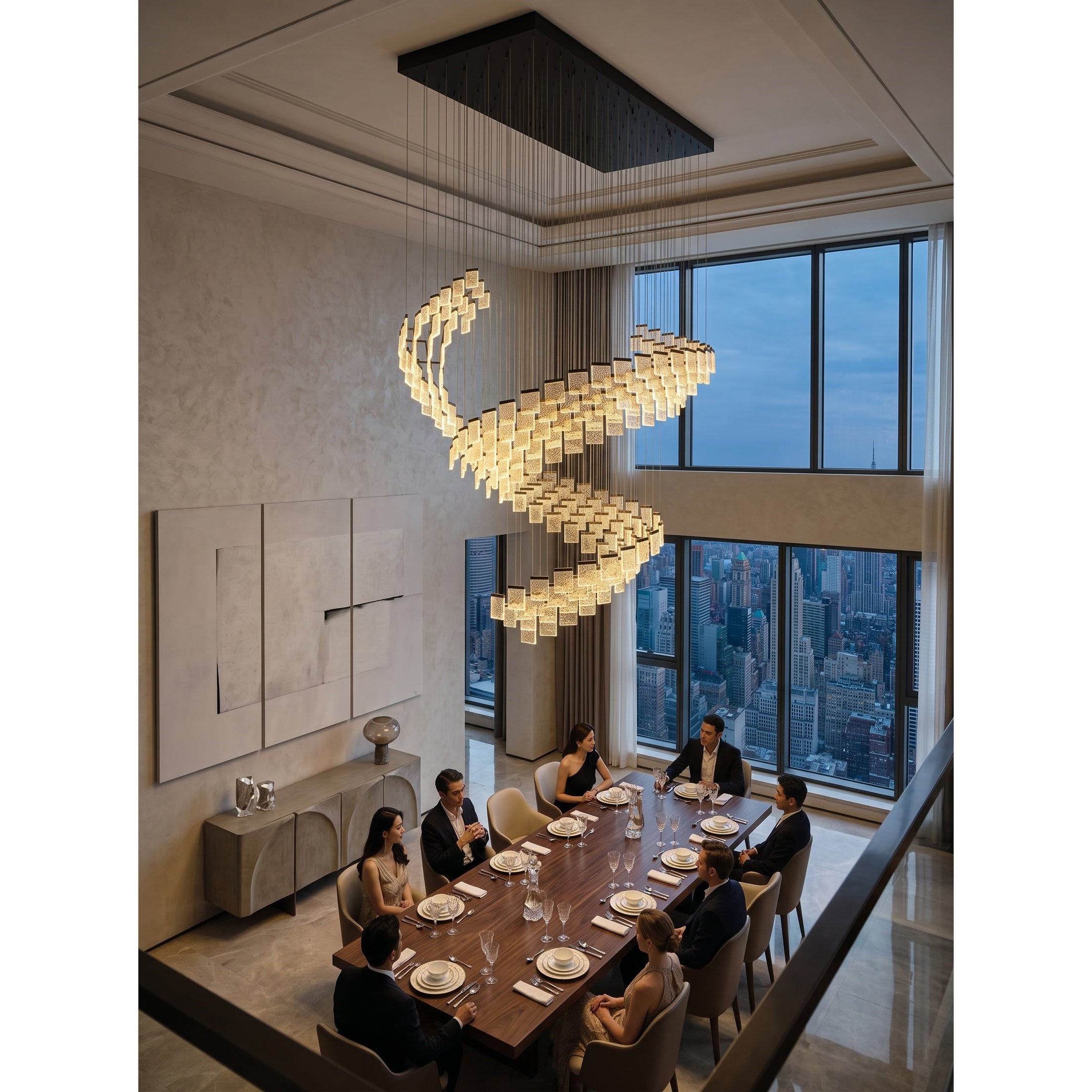 Helix Wave Chandelier