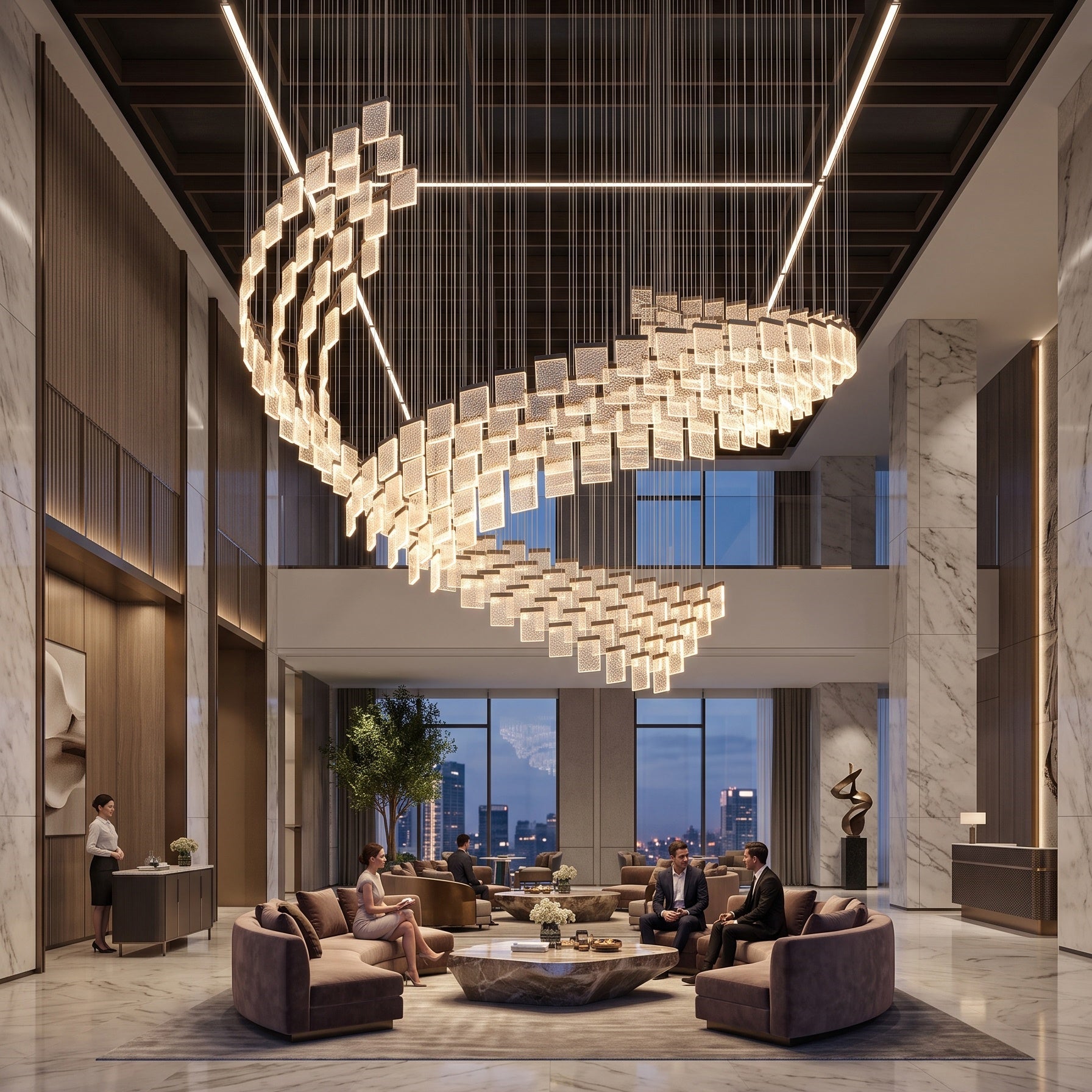 Helix Wave Chandelier