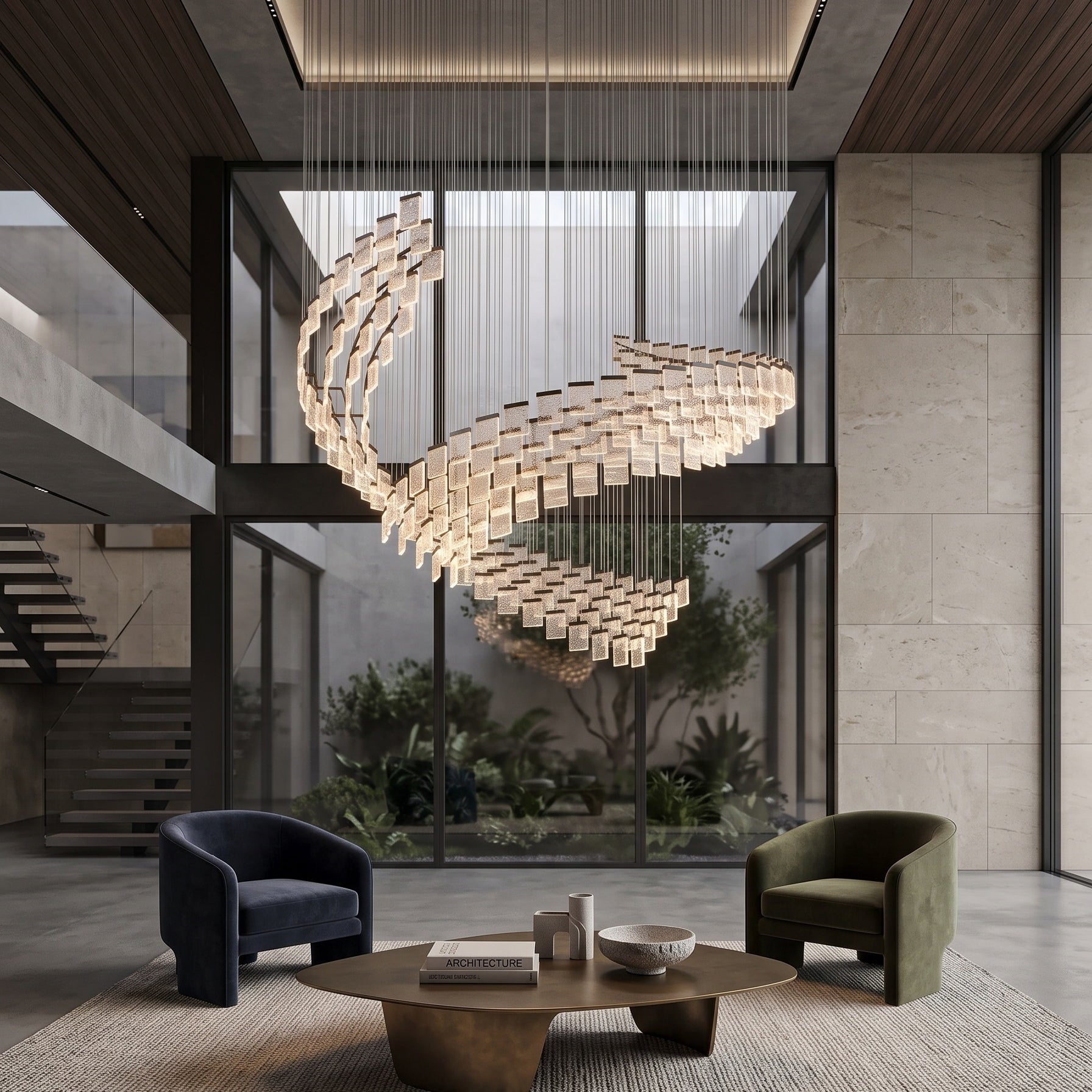 Helix Wave Chandelier