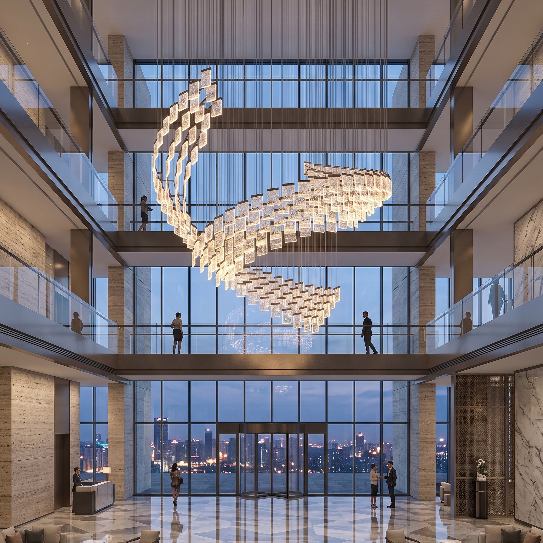 Helix Wave Chandelier