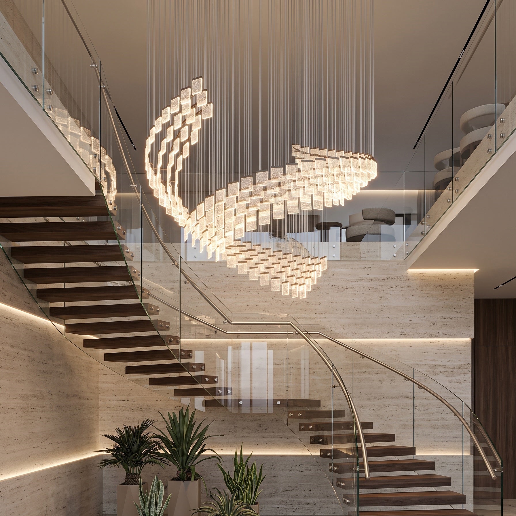 Helix Wave Chandelier