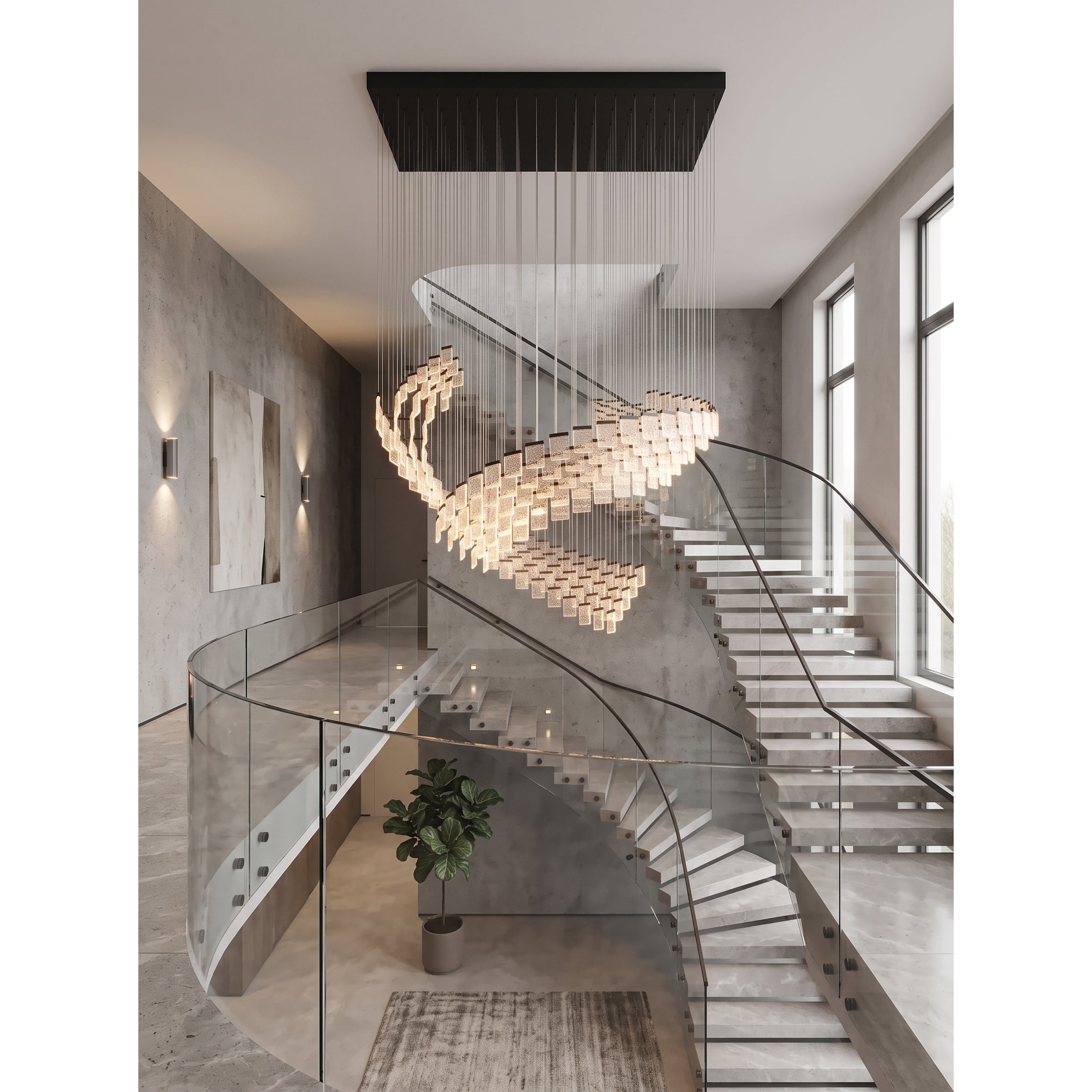 Helix Wave Chandelier