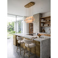 Load image into Gallery viewer, Hexagon Alabaster Tiered Rain Chandelier
